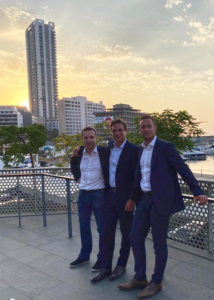 3 entrepreneurs, Membres et Lauréats de REN, Christophe Deboffe, Jérémy Coudray et Vianney Mercherz, sont présents à Beyrouth.
