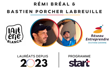 Rémi Bréal & Bastien Porcher Labreuille, créateurs de la LAITERIE BLANCA