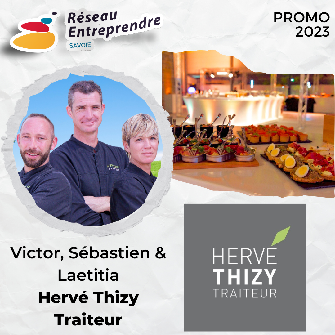 Victor, Sébastien et Laetitia reprennent l'entreprise Hervé Thizy Traiteur